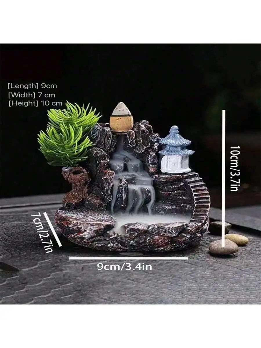 Resin Backflow Incense Burner – Smoke Reflux Home Décor Backflow Incense Burner Qme