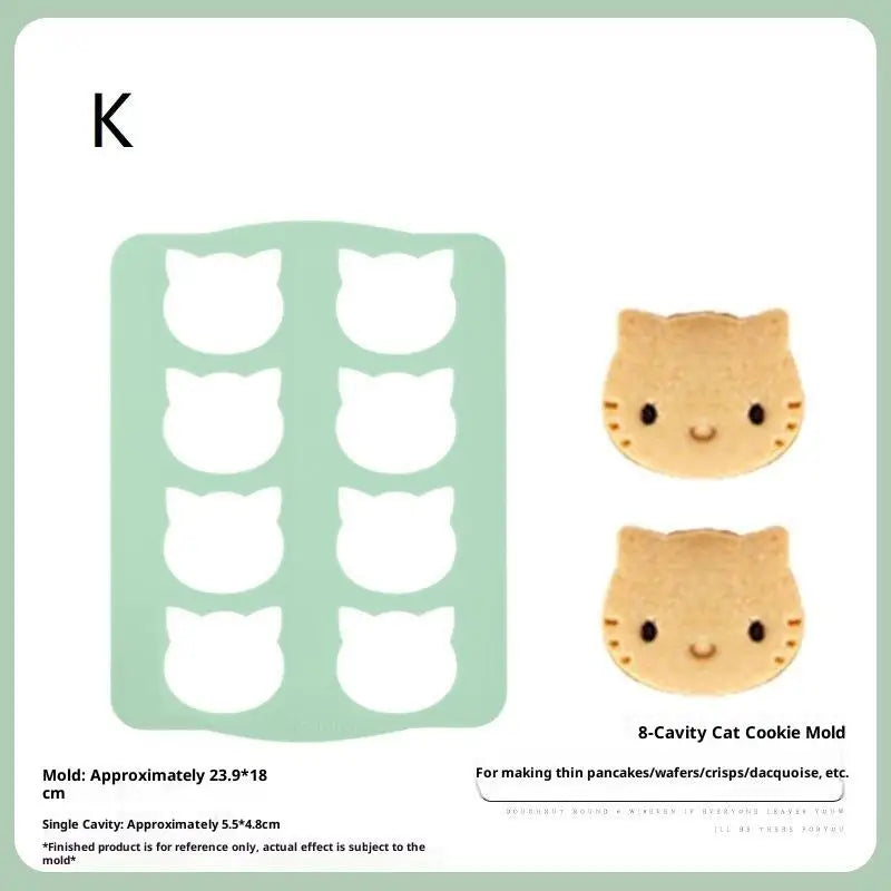 Silicone Dacquoise & Cookie Mold – Japanese Cake Decorating Silicone Baking Mold Qst K