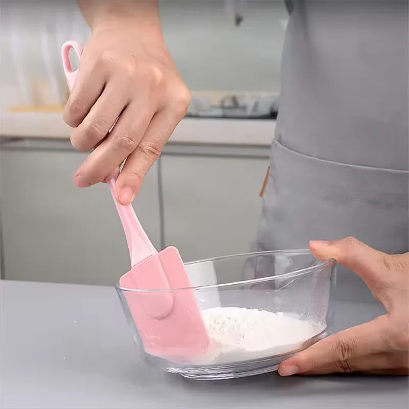Silicone Cake Scraper & Cream Spatula | Non-Stick Baking Tool Baking Spatula Qme