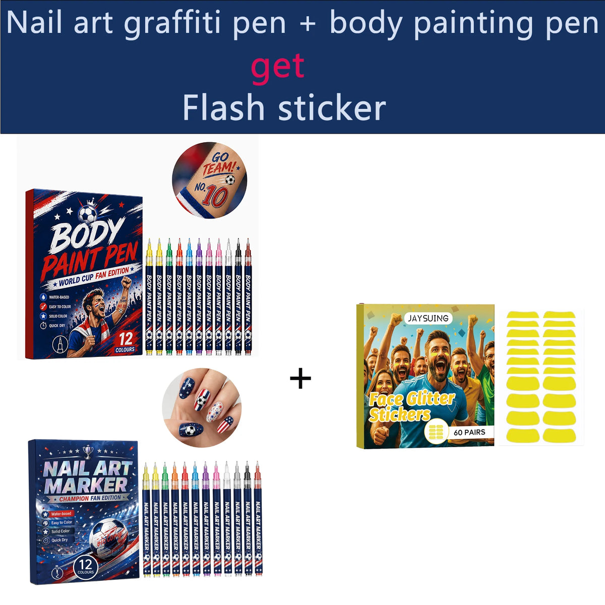 DIY Nail Art Pens – 12 Colors, Quick-Drying & Waterproof Nail Art Pens Qst Buy 2 get 1