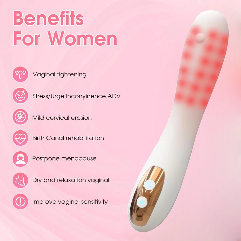 Red Light Therapy Intimate Wand – 36 LED Heating IPX5 Rechargeable Intimate Wellness Device Qst