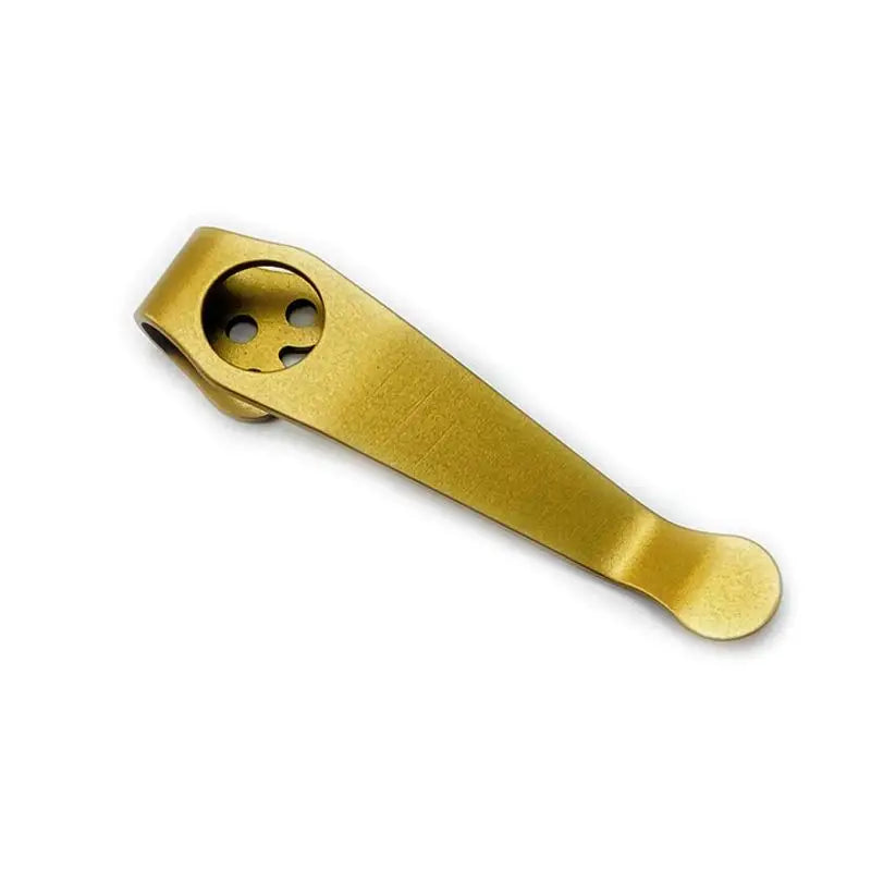 Swayboo Titanium Deep Carry Pocket Knife Clip – C81 C10 C11 Knife Clip Accessory Qst Gold 1 pcs