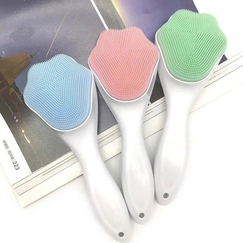Soft Silicone Facial Cleansing Brush – Manual Deep Pore Cleanser Facial Cleansing Brush Qst