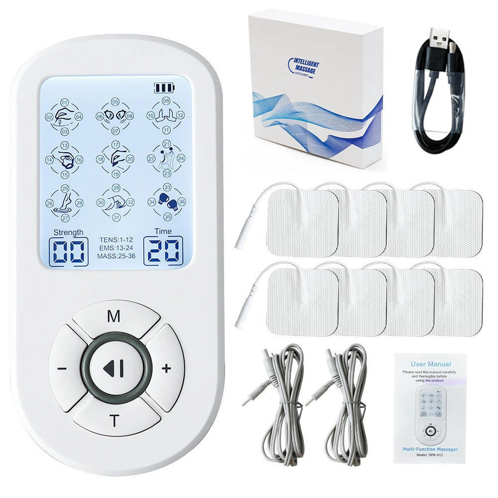 TENS EMS Muscle Stimulator – 36 Modes Digital Pulse Massager Pulse Massager Qst