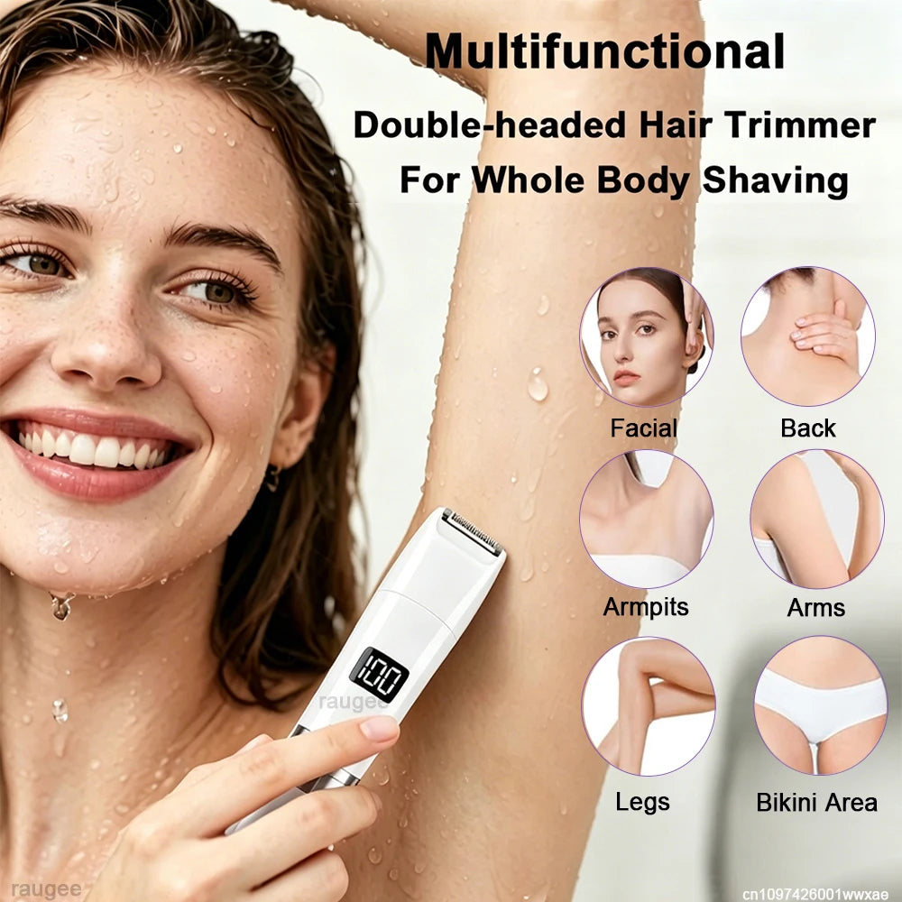Women's Dual Head Electric Shaver – Body, Face & Bikini Electric Shaver Qst