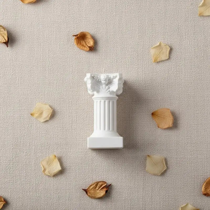 Greek Roman Column Pedestal Candlestick Stand Figurine Decorative Column Stand Qme