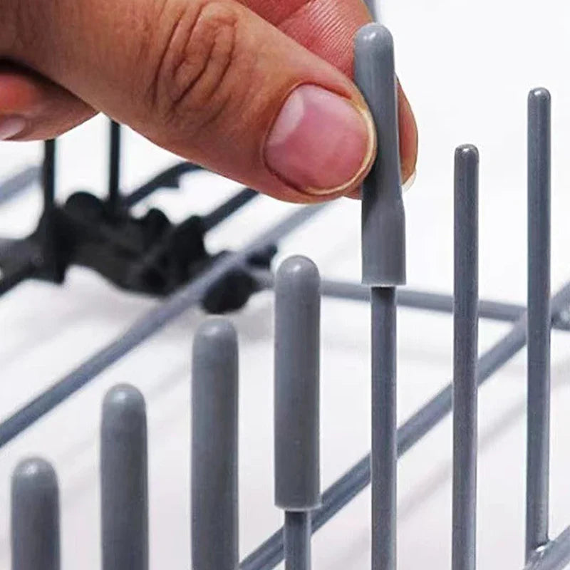 Dishwasher Rack Tine Cover Caps – Flexible PVC Tip Protectors 50pc Dishwasher Rack Caps Qme