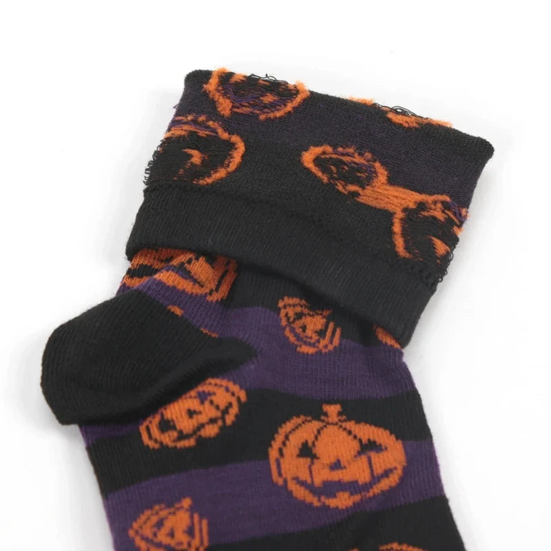 Anime Novelty Socks – Halloween Cosplay Hip Hop Women's Socks Novelty Print Socks Qme