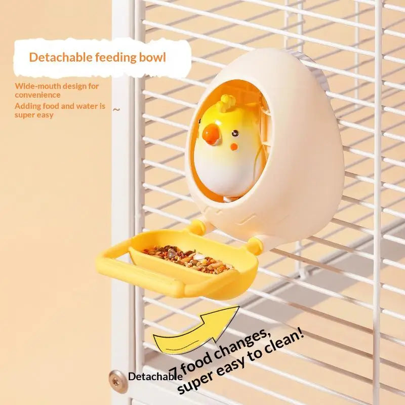 Interactive Bird Toy Feeding Bowl & Birdcage Decor Bird Toy Feeder Qme