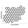 Honeycomb Car & Motorcycle Decal Sticker | PET Vinyl Body Car Body Decal Qst WHITE