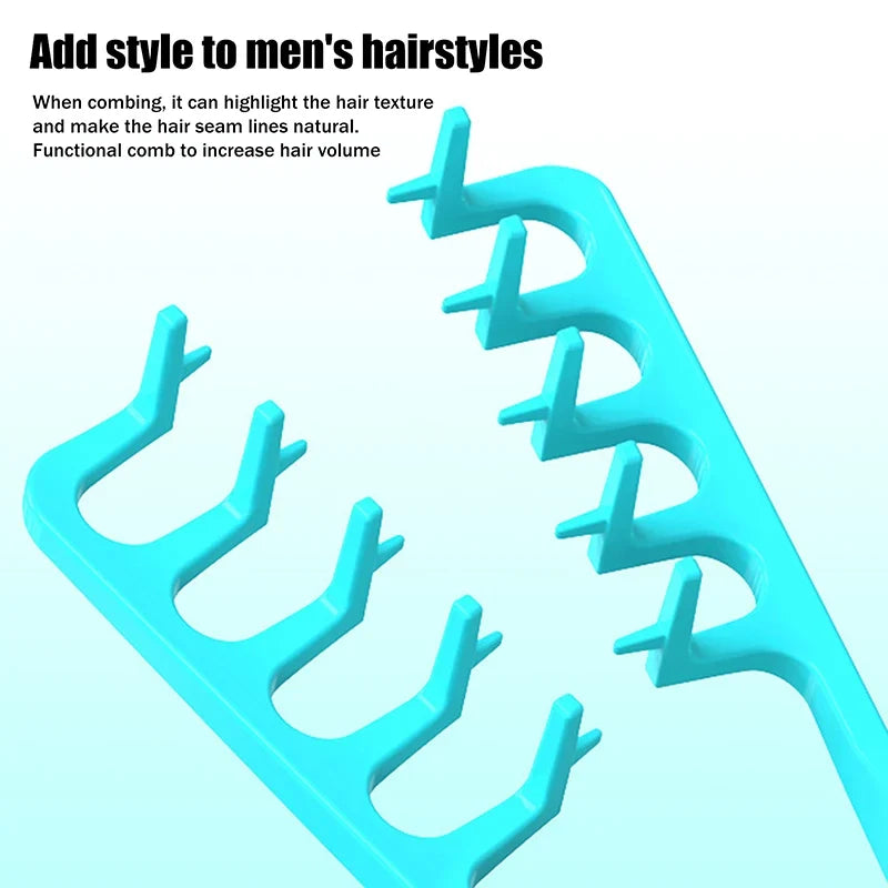 Wide-Tooth Volumizing Hair Comb – Curl & Fluffy Texture Styling Hair Styling Comb Qme