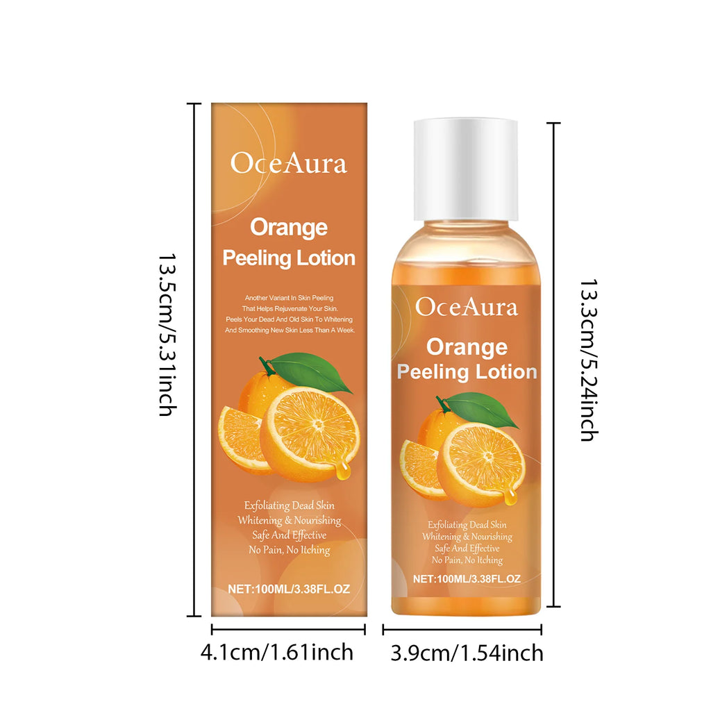 OceAura 100ml Orange Citrus Body Peeling Exfoliating Oil Body Exfoliating Oil Qst