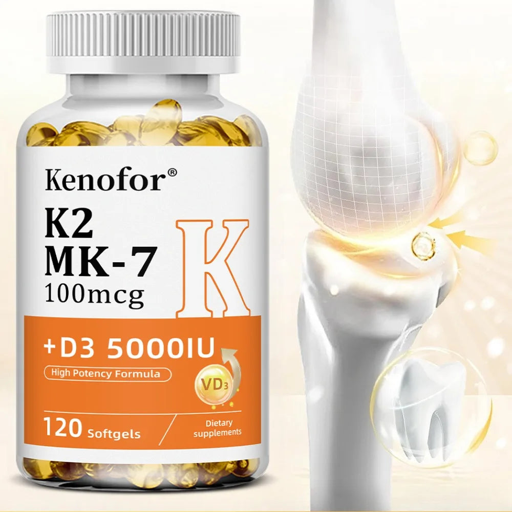 Vitamin D3 & K2 Supplement – Bone, Heart & Immune Support Vitamin Supplement Qst