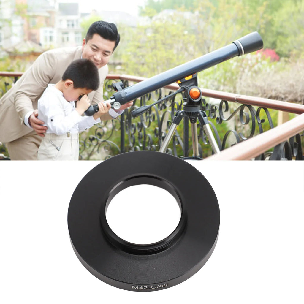 M42 to C/CS Mount Adapter Ring – Macro & Telescope Use Lens Mount Adapter Qst