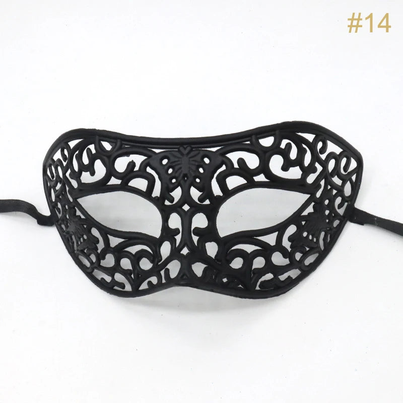 Vintage Masquerade Half Face Mask – Halloween & Party Costume Costume Mask Qst N14