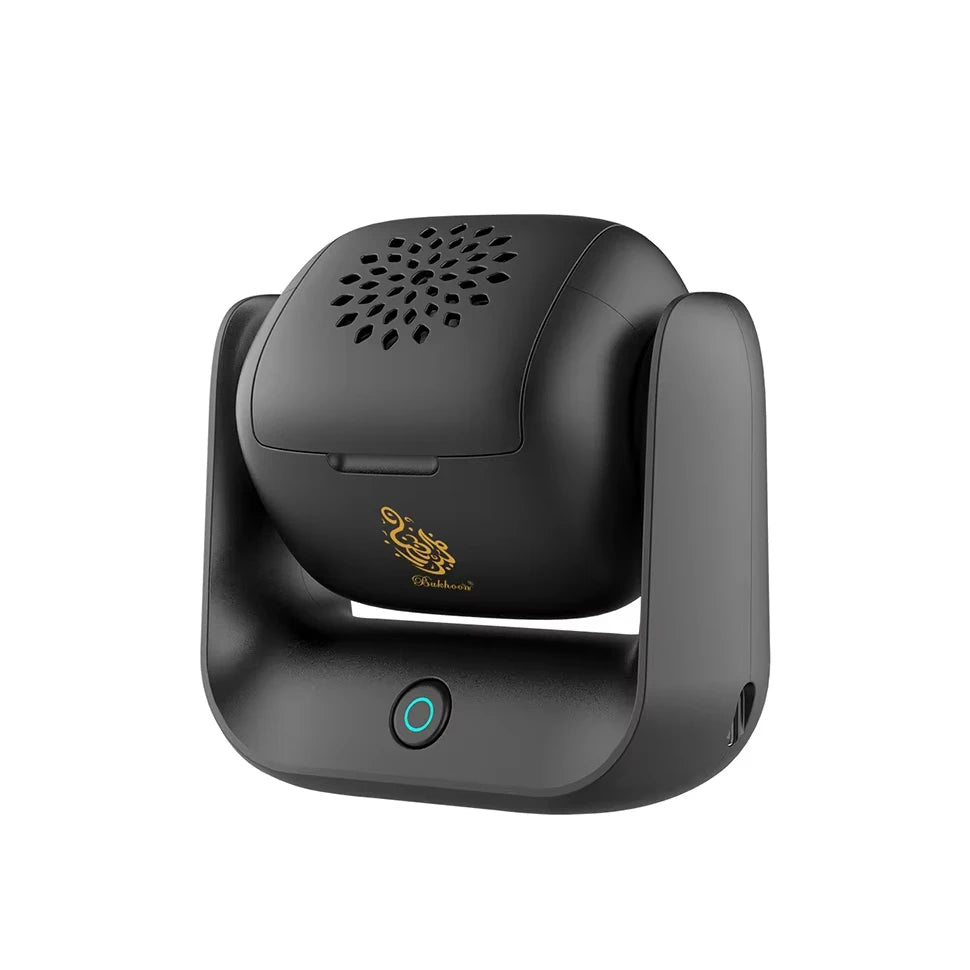 Electric Rotatable Incense Burner 1500mAh Portable Censer Electric Incense Burner Qst Black