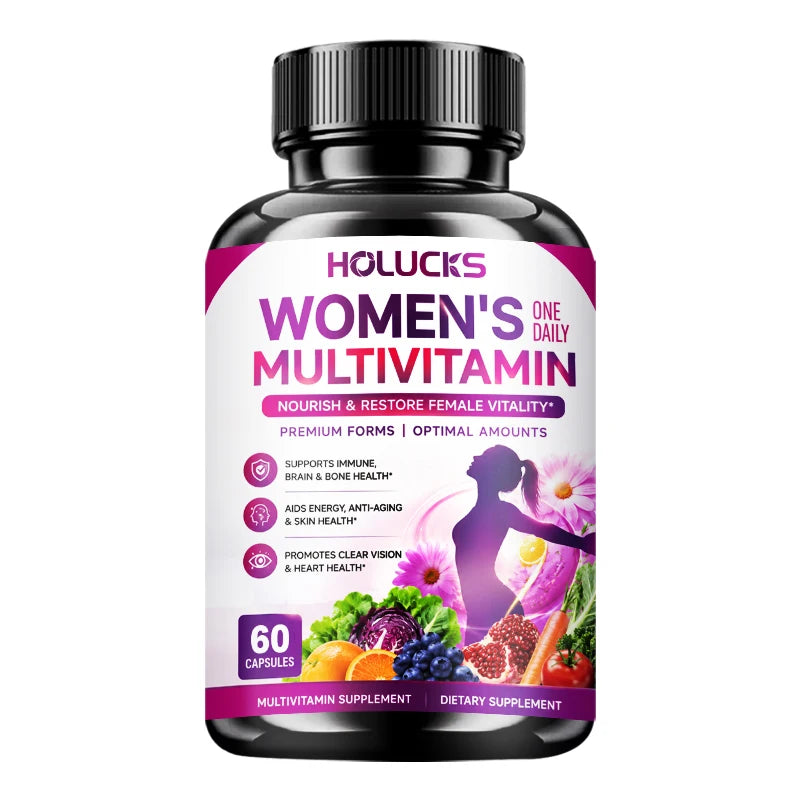 Fulimiks Women's Multivitamin Capsules – A C D3 E Collagen CoQ10 Women's Multivitamin Qst 60pcs - 1 BOX Trial