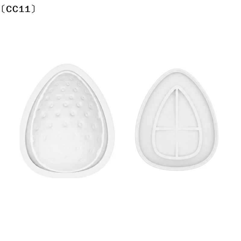 3D Strawberry Silicone Mold – Candy, Ice Cube, Cake & Soap Silicone Baking Mold Qme