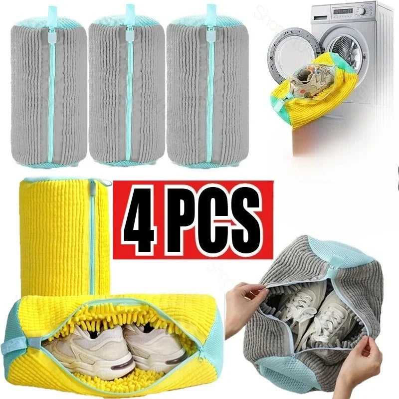 Shoe Laundry Bag with Zipper & Fluff Lining – 9 Colors Shoe Laundry Bag Qme