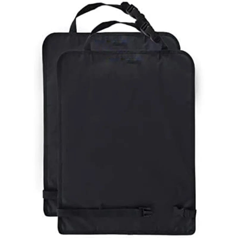 Car Back Seat Protector – Shield Upholstery from Kids | 2-Pack Car Seat Protector Qme Black