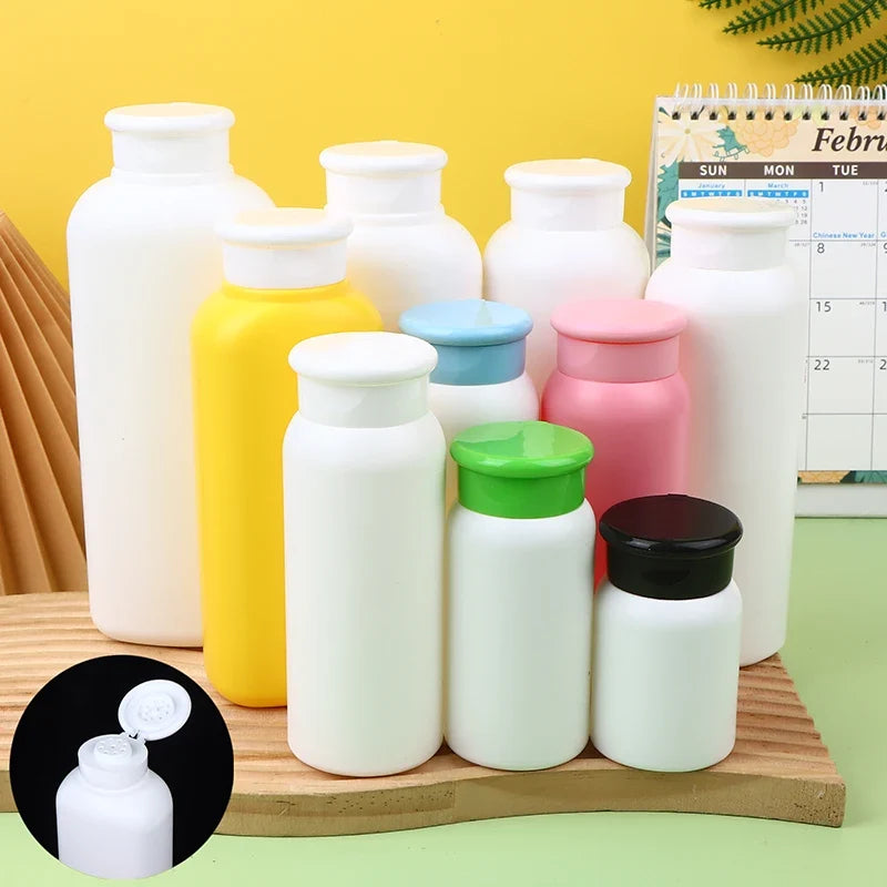 Refillable Talcum Powder Bottle – Plastic Cosmetic Container Powder Bottle Qme