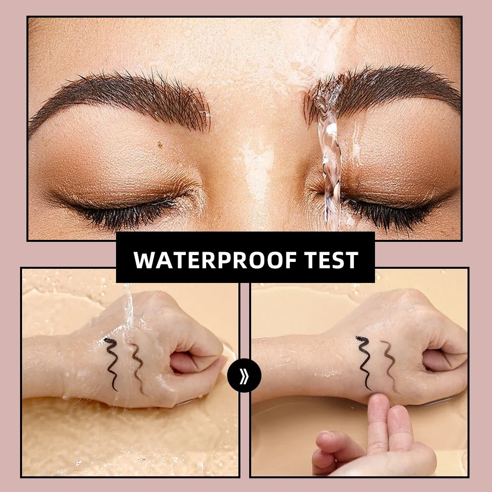 QIBEST Waterproof Black Liquid Eyeliner – Smudge-Proof Precision Liquid Eyeliner Qme