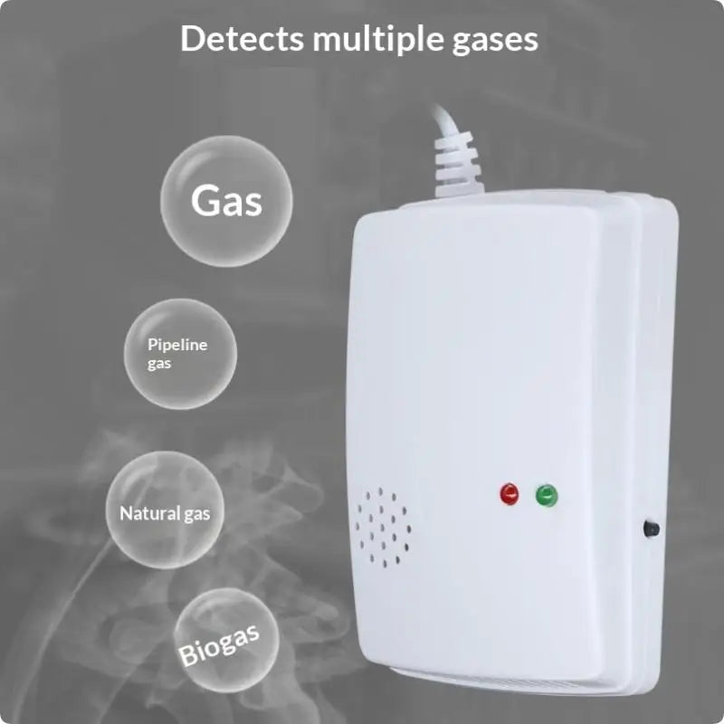 Wall Mounted Gas Detector & Leak Alarm – Propane & Methane Gas Leak Detector Qme