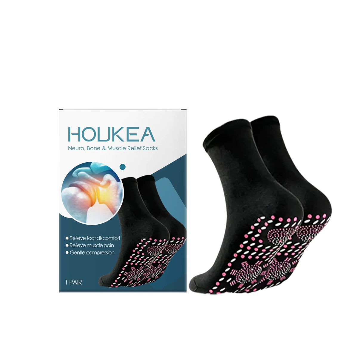 Winter Foot Care Socks – Soft, Warm & Breathable Foot Care Socks Qst 1Pair Boxed