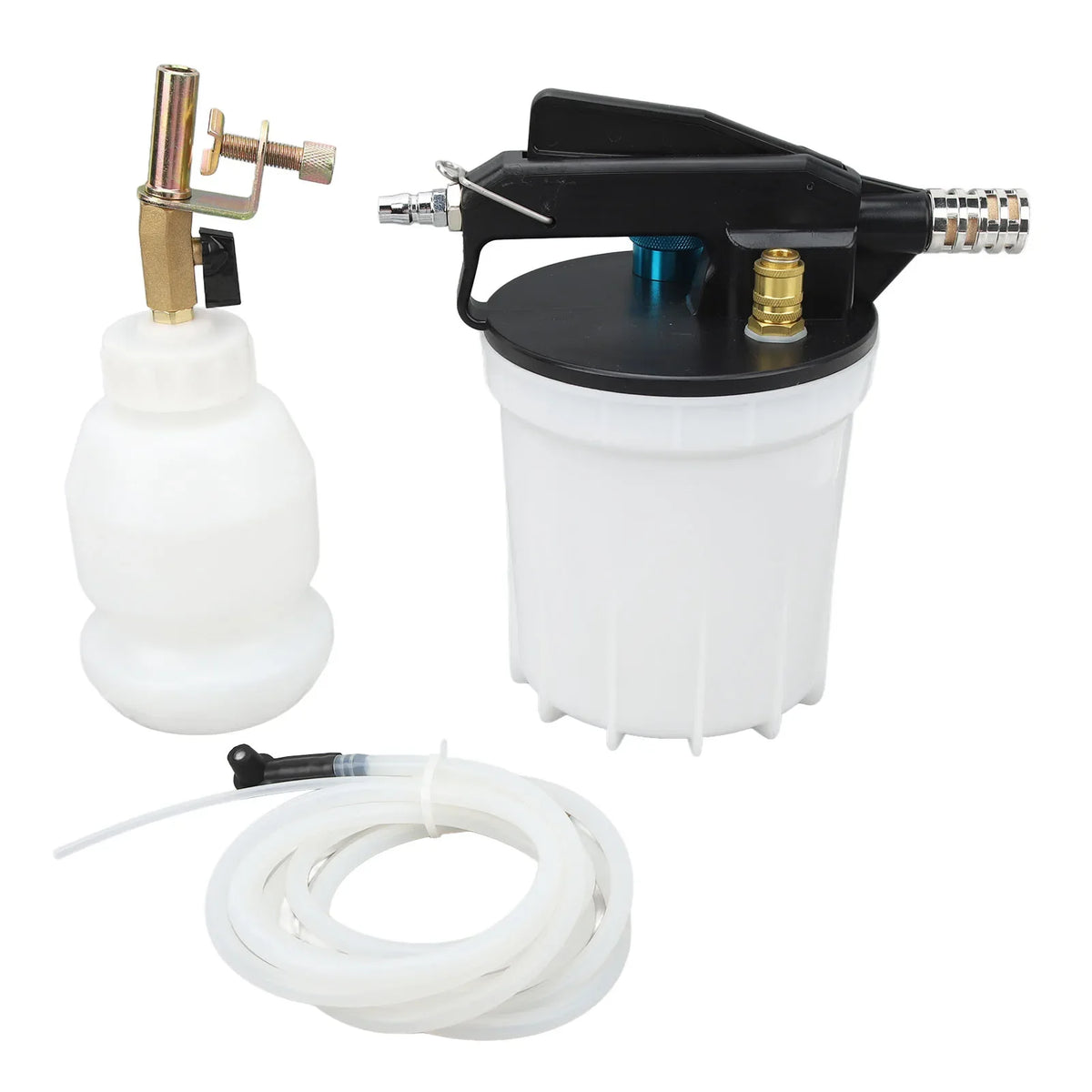 Vacuum Brake Bleeder Kit – Fluid Exchange Tool, 6 Bar, 40in Hose Brake Bleeder Kit Qme as show