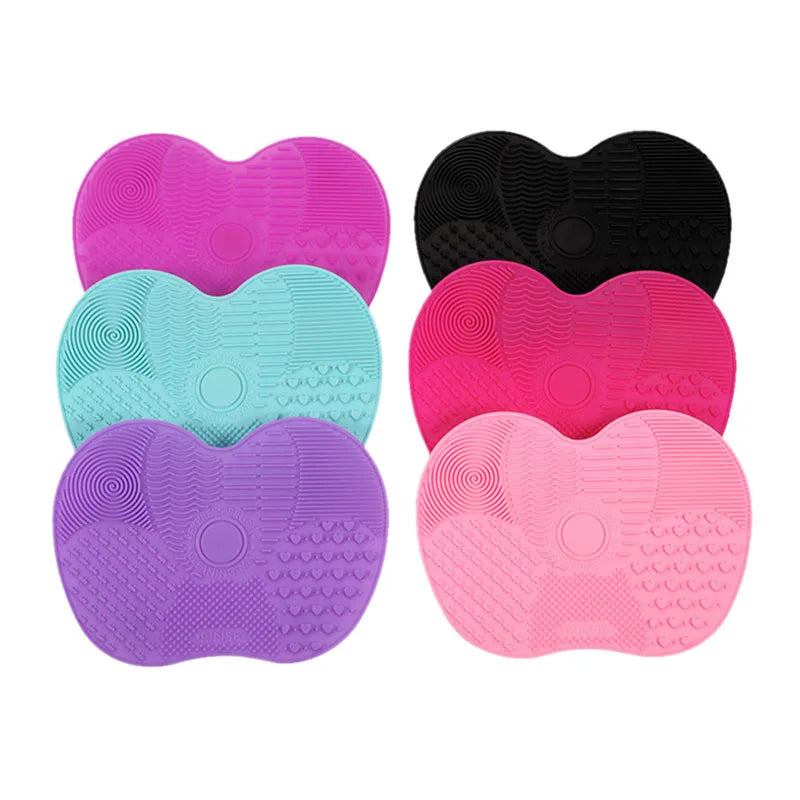 Silicone Cosmetic Brush Cleaning Pad with Suction Cup Brush Cleaning Pad Qme