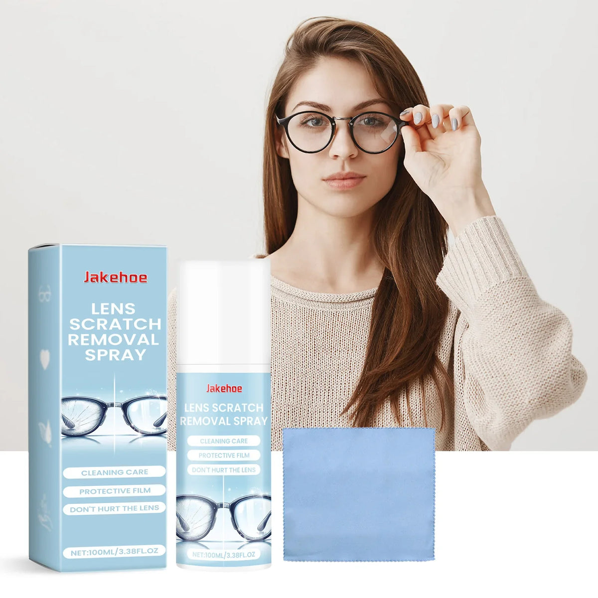 Eyeglass Cleaner Spray – Anti-Fog Lens Cleaner for Glasses Lens Cleaner Spray Qme