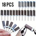 18-Pc Sanding Drum Set 1/8" Shank Grits 180–2000 Rotary Tool Rotary Sanding Drum Set Qme 18PCS