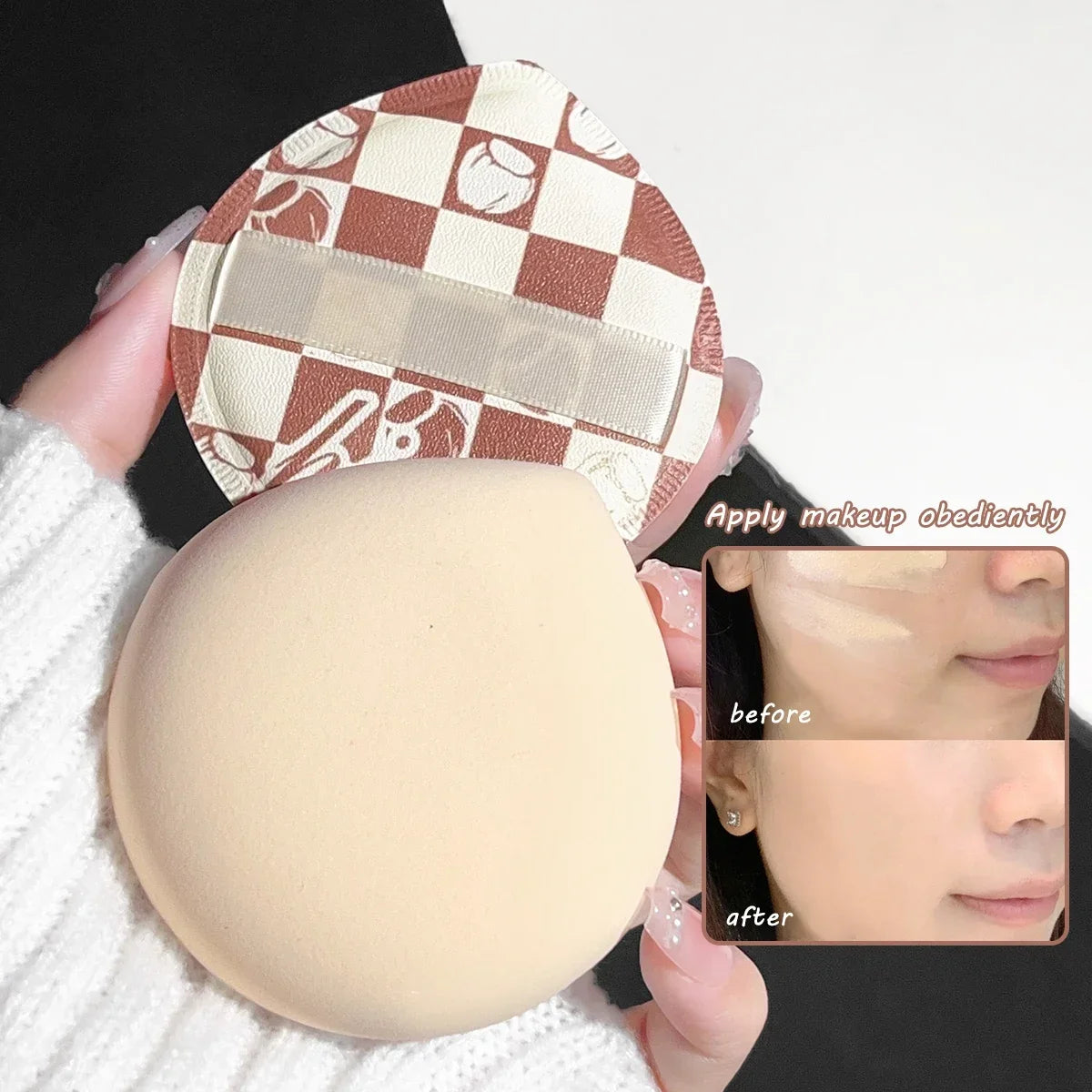 Korean Marshmallow Makeup Puff Sponge – Dry & Wet Use Makeup Puff Sponge Qme