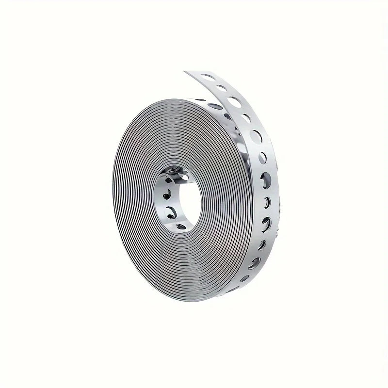 Galvanized Steel Pre-Punched Multi-Slot Pipe Strap Tape Roll Pipe Strap Tape Qme 1Roll