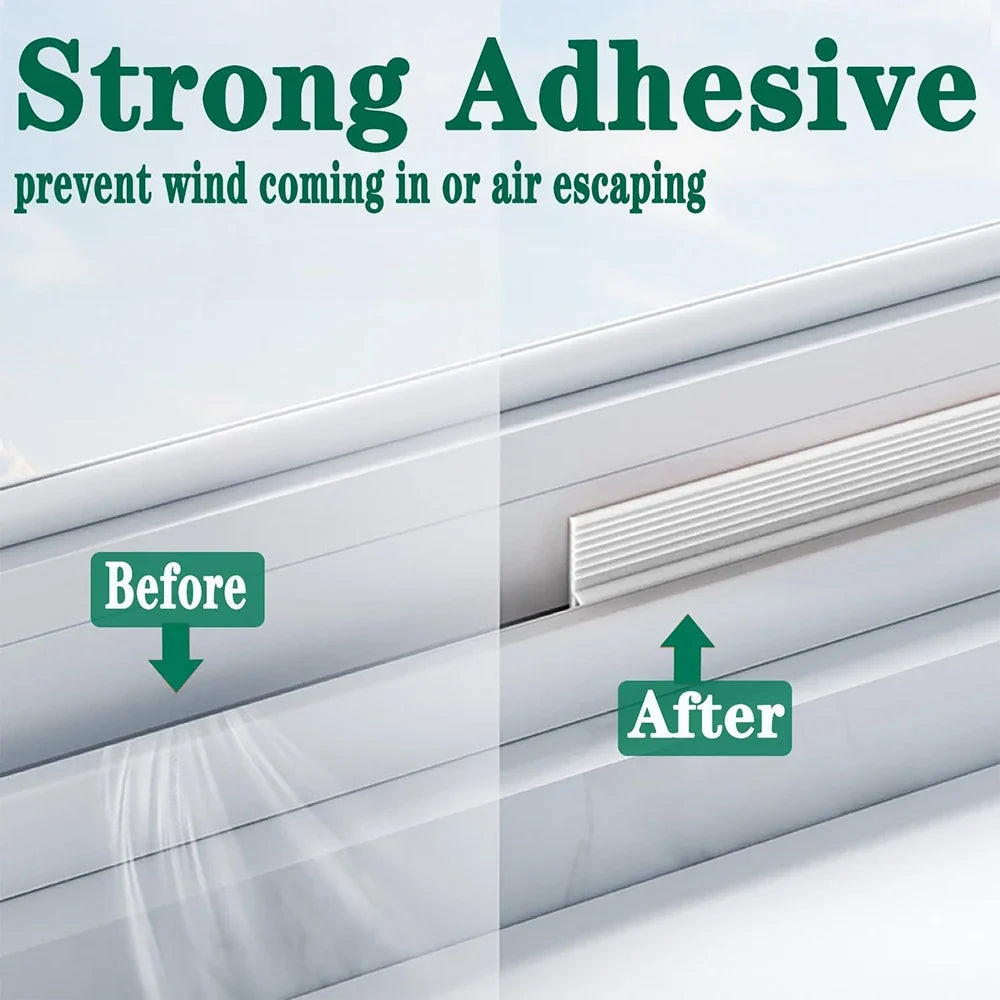 Self-Adhesive Window Door Sealing Strip – Windproof & Dustproof Weatherstripping Seal Strip Qme
