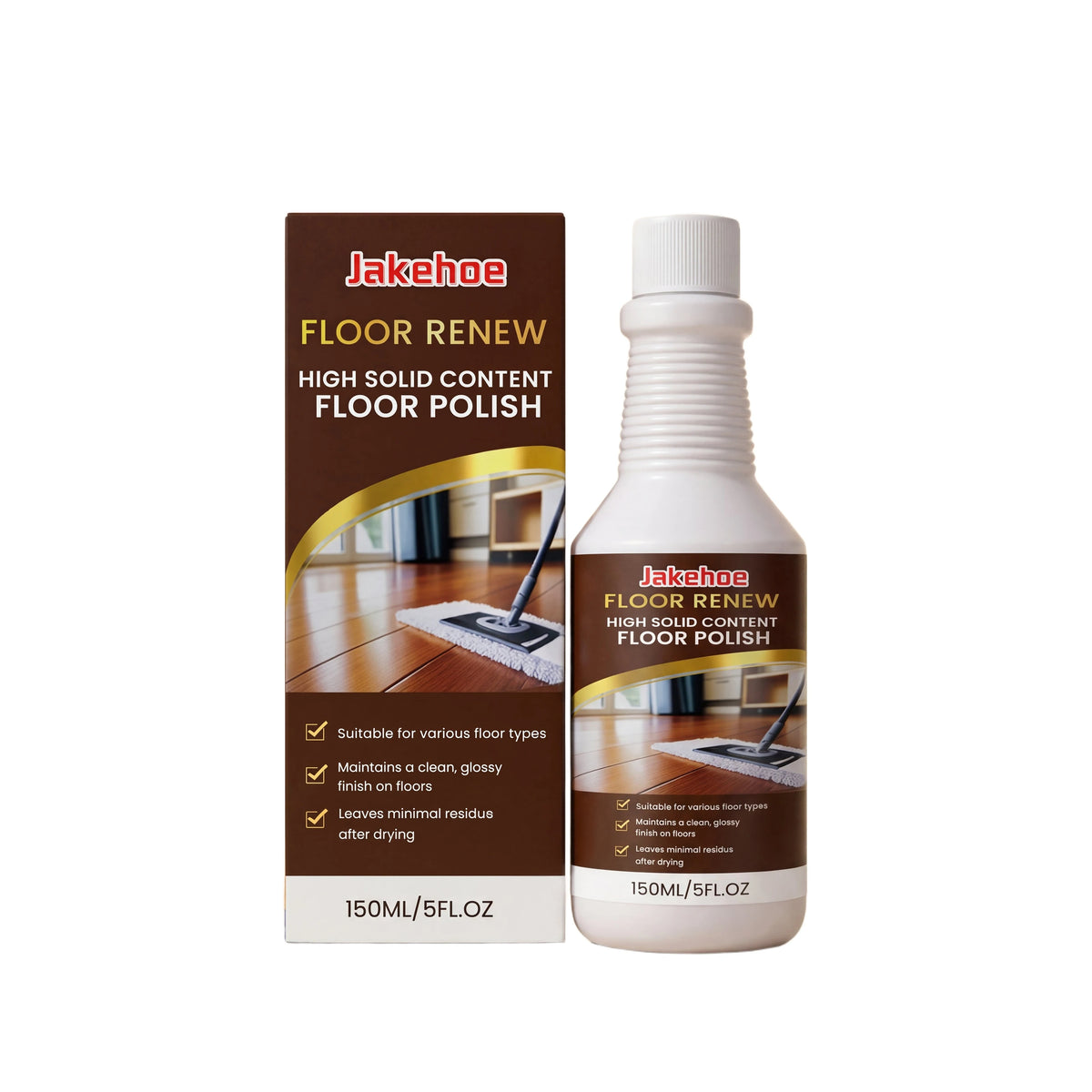 JAKEHOE 150ml Floor Cleaner – Polish, Gloss & Stain Remover Floor Cleaner Polish Qst 150g