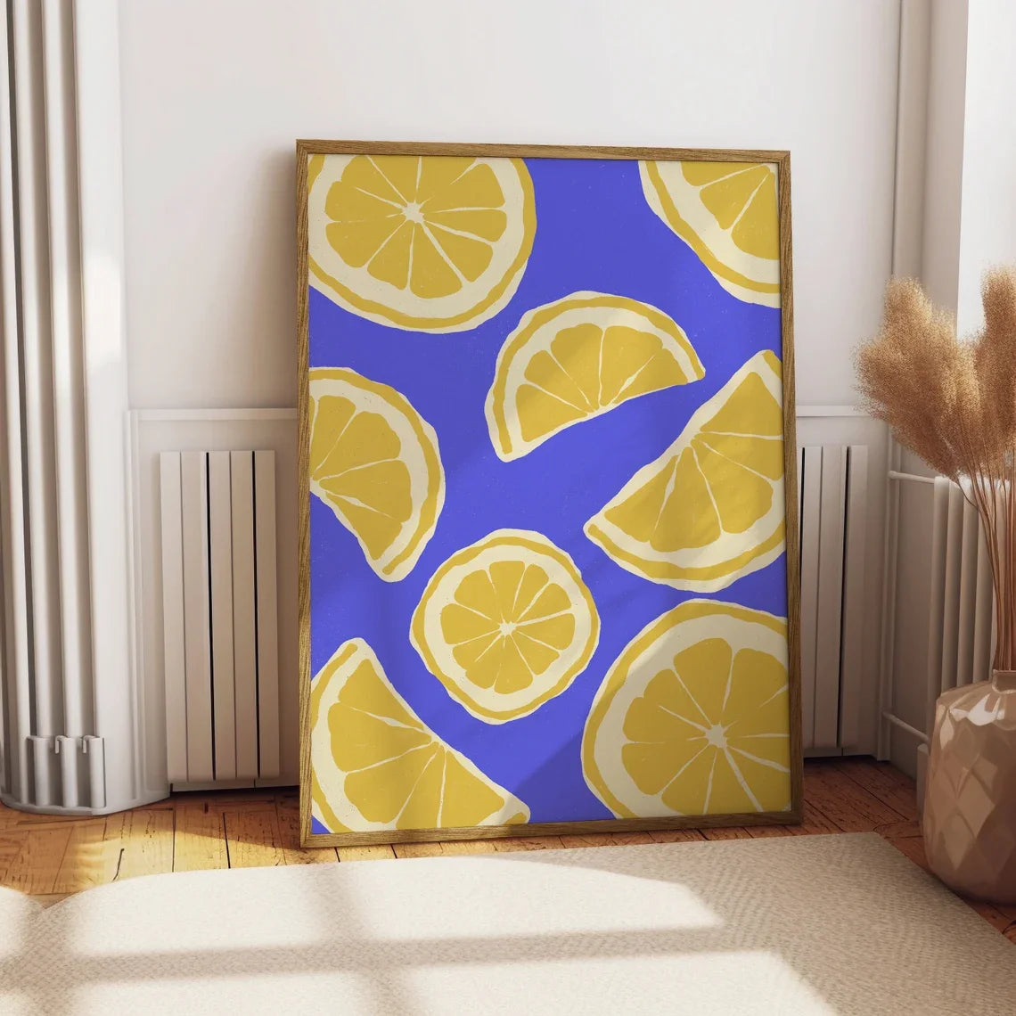 Lemon Citrus Canvas Wall Art – Modern Pop Art Print Canvas Wall Art Qst