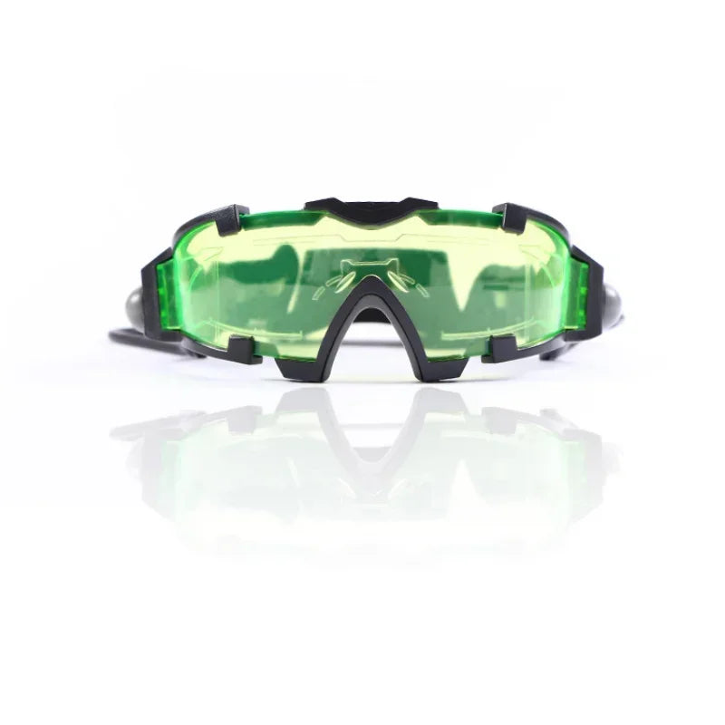 Kids Night Vision Goggles with Flip-Out LED Lights – Windproof Kids LED Goggles Qme