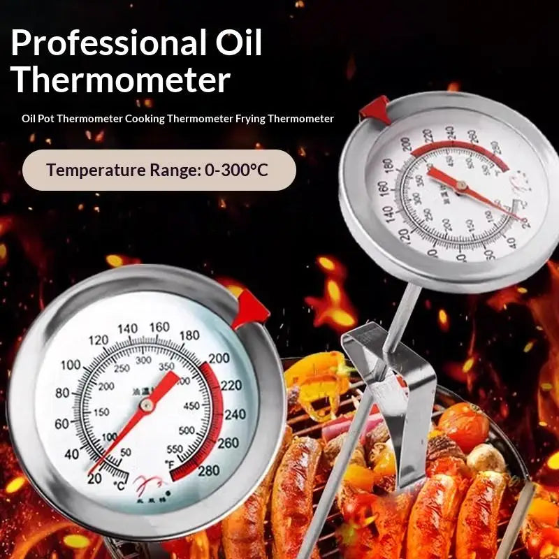 Stainless Steel Meat Thermometer Probe – BBQ, Oven & Grill Meat Thermometer Probe Qme