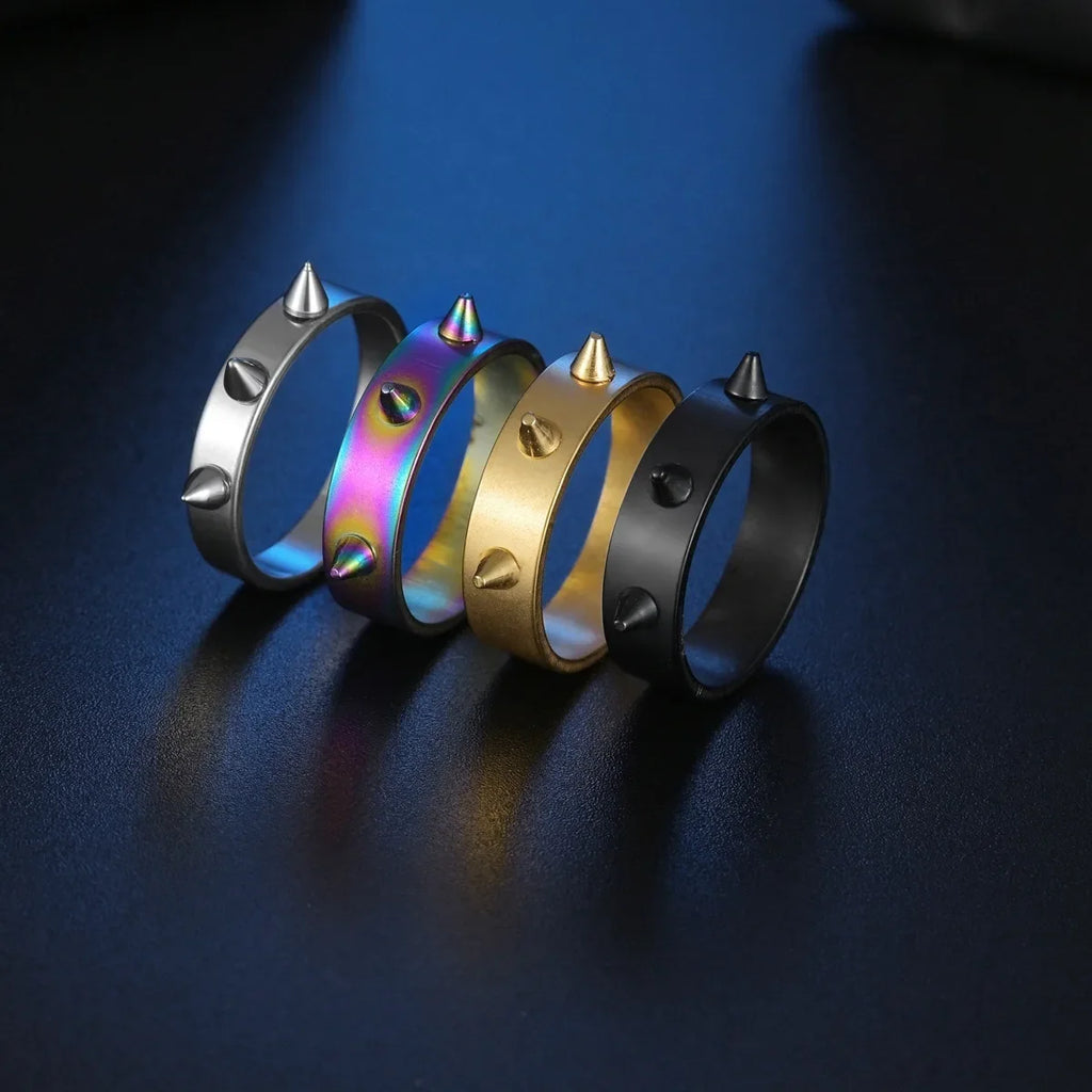 Gothic Punk Stainless Steel Ring – Men's & Women's Gothic Stainless Steel Ring Qme