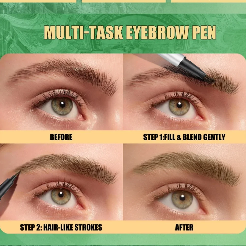 Dual-Ended Eyebrow Pencil & Eyeliner – Waterproof | Qme Eyebrow Pencil Eyeliner Qme