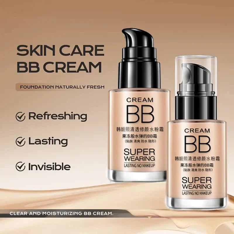 BB Foundation Cream – Moisturizing, Waterproof & Sweat-Proof BB Foundation Cream Qme