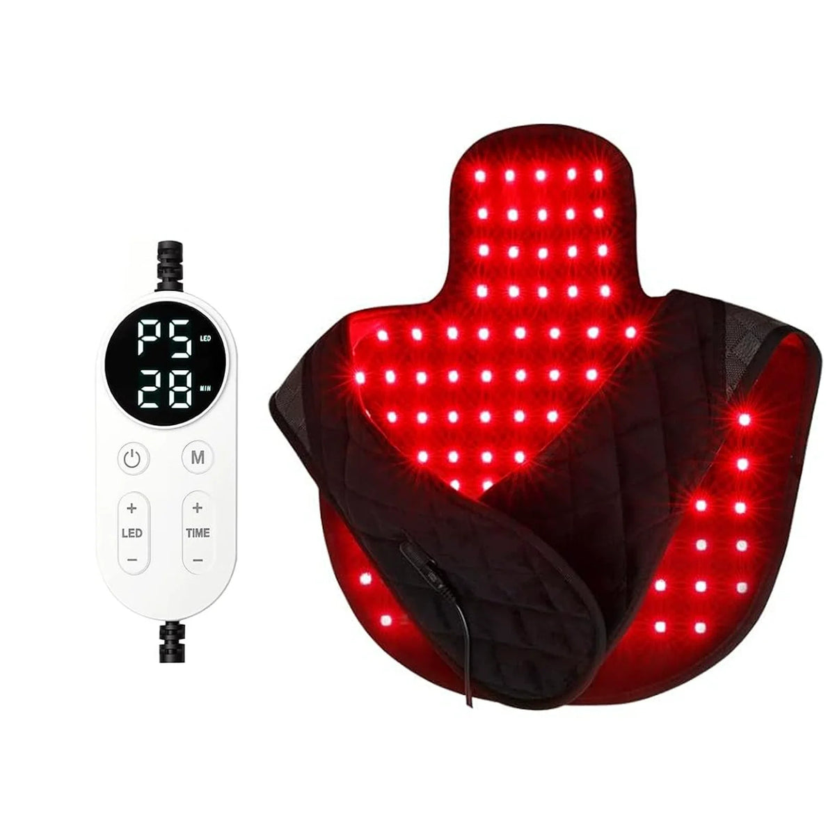 ZONGKUNG 104 LED Red Light Therapy Pad 660nm 850nm Wrap Light Therapy Pad Qst Therapy pad