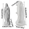 Silicone Mary Statue Mold | Candle, Soap & Resin Crafts Silicone Craft Mold Qme White CN