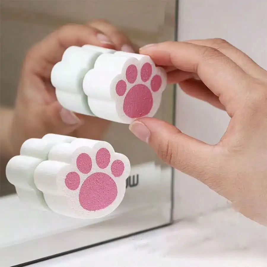 Pink Cat Claw Abrasive Cleaning Pad – Sink, Tub & Mirror Abrasive Cleaning Pad Qme