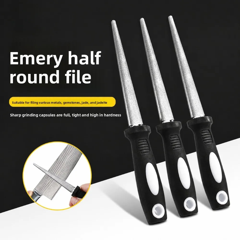 Diamond Grinding Sharpener – Ergonomic Handle, Curved & Flat Knife Sharpener Qme