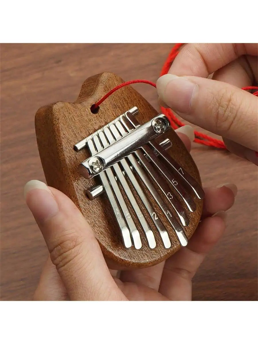 8-Key Kalimba Thumb Piano – Solid Wood Finger Piano Gift Thumb Piano Qme