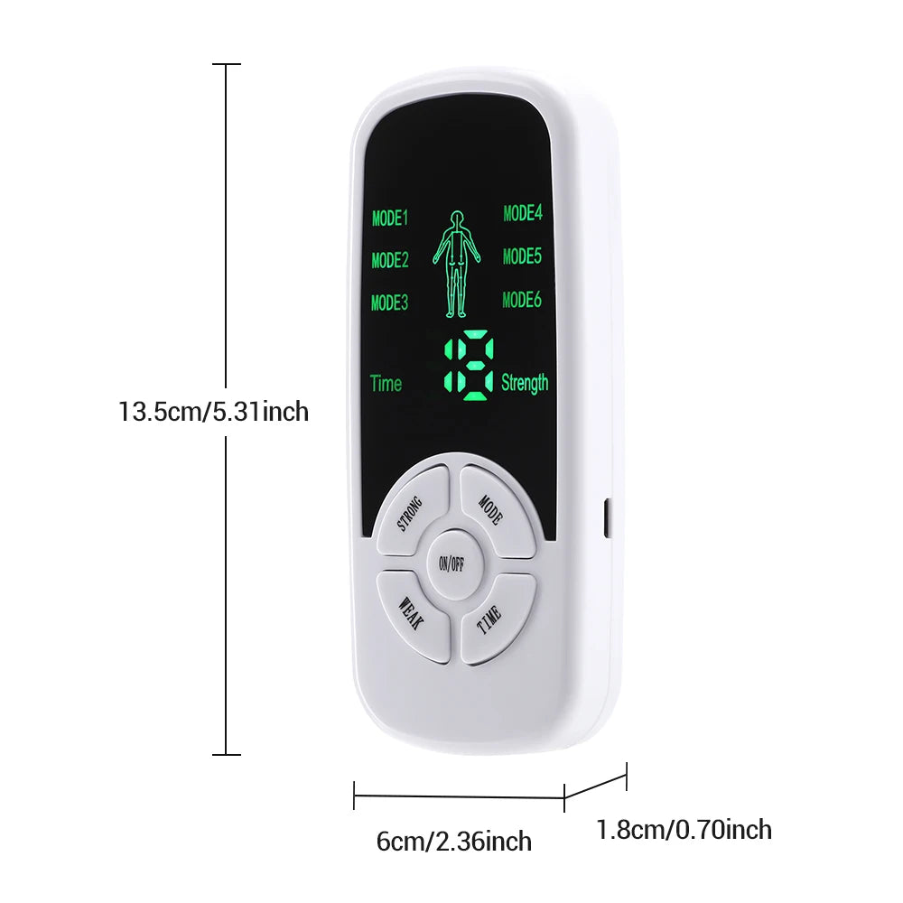 Portable Pulse Neck Massager – 6 Modes, 15 Levels & LCD Timer Pulse Massager Qst