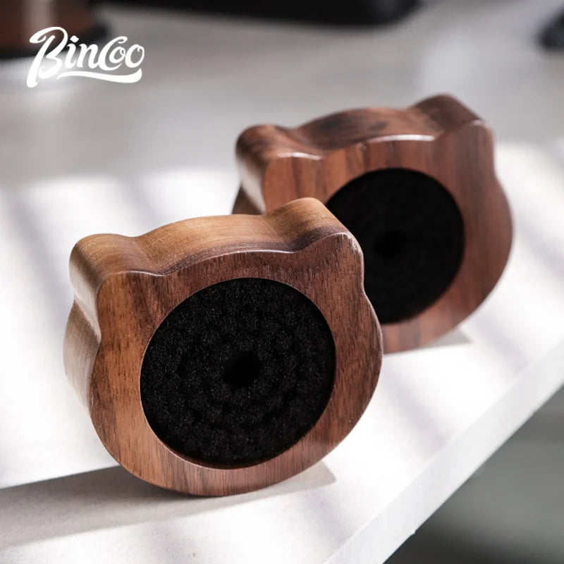 BINCOO Walnut Coffee Cleaning Brush for Tamper & Distributor 51/58mm Coffee Cleaning Brush Qst