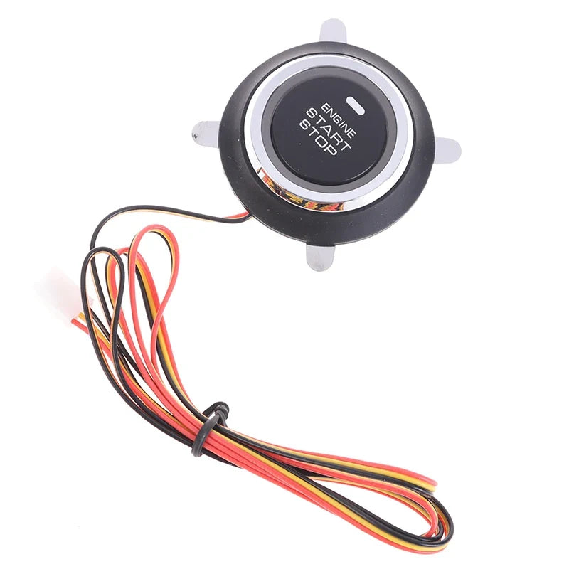 12V Car Engine Start Stop Push Button Keyless Entry Switch Ignition Starter Switch Qme one size